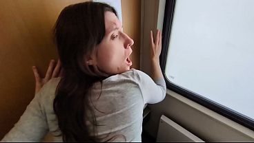 Qucikie with stranger in Czech Train while my husband was waiting for me